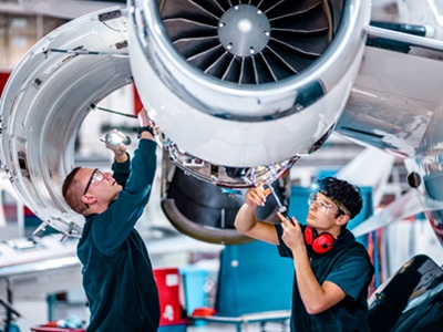 Aerospace and aviation maintenance image