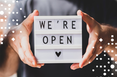 Open for business