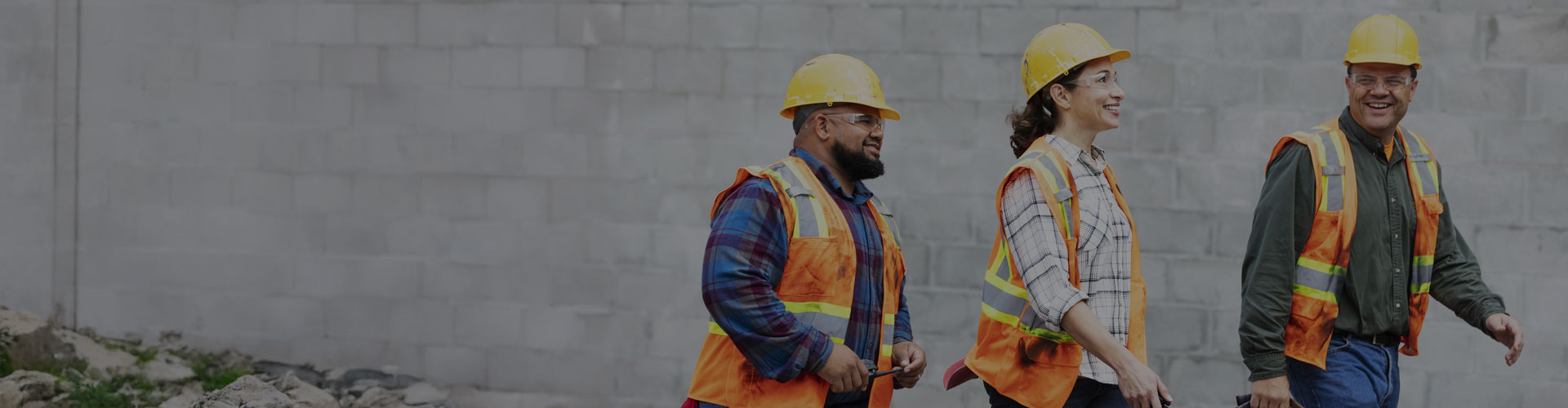 construction sector landing banner